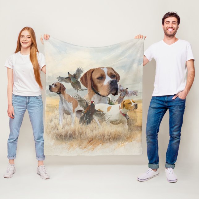 Couverture Polaire Setter anglais  (En situation)