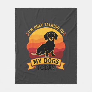 Couverture Polaire Seulement les chiens qui parlent aujourd'hui Chien