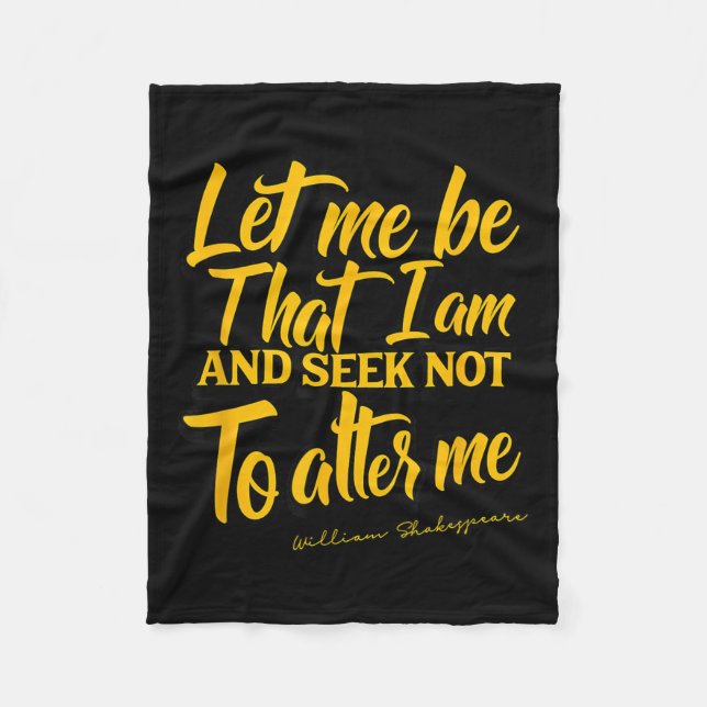Couverture Polaire Shakespeare Quote Much Ado About Nothing Gift Play (Devant)