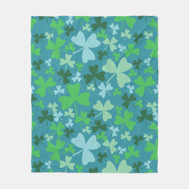 Couverture Polaire Shamrock coloré (Devant)