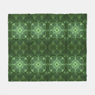 Couverture Polaire Shamrocks abstraits