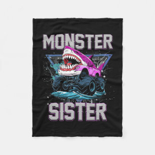 Couverture Polaire Shark Monster Truck Sister Monster Truck Are My Ja
