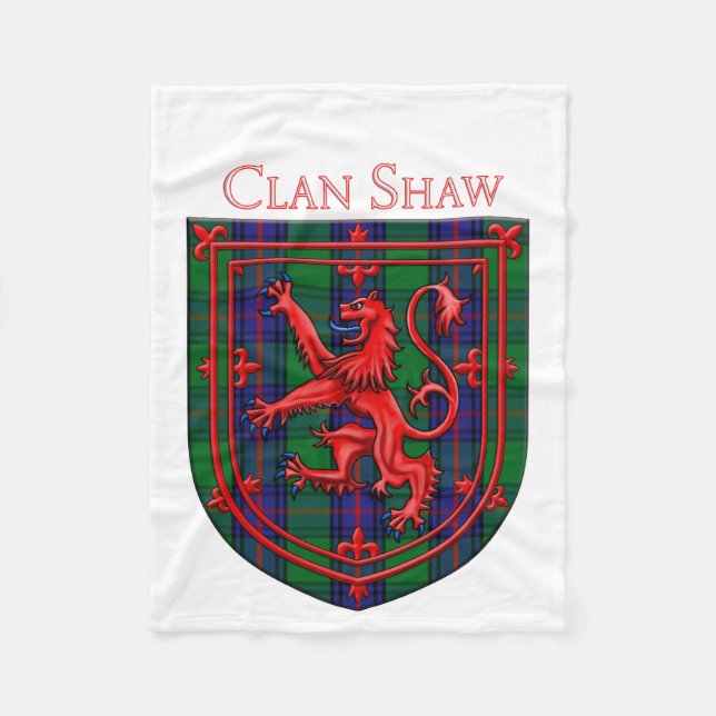 Couverture Polaire Shaw Tartan Scottish Plaid Lion Rampant (Devant)