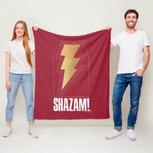 Couverture Polaire SHAZAM ! Furie des dieux Insigne de boulon de fo