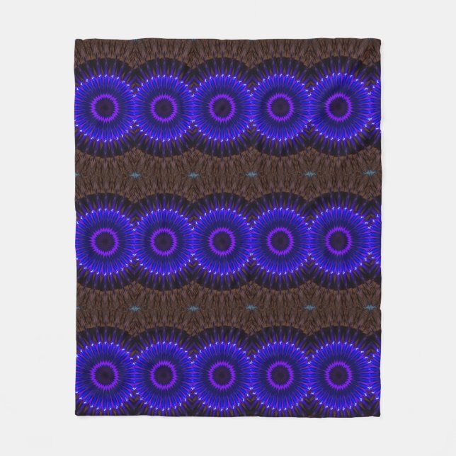 Couverture Polaire Sherpa Blanket violet brun (Devant)