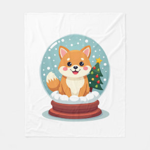 Couverture Polaire Shiba Snow Globe