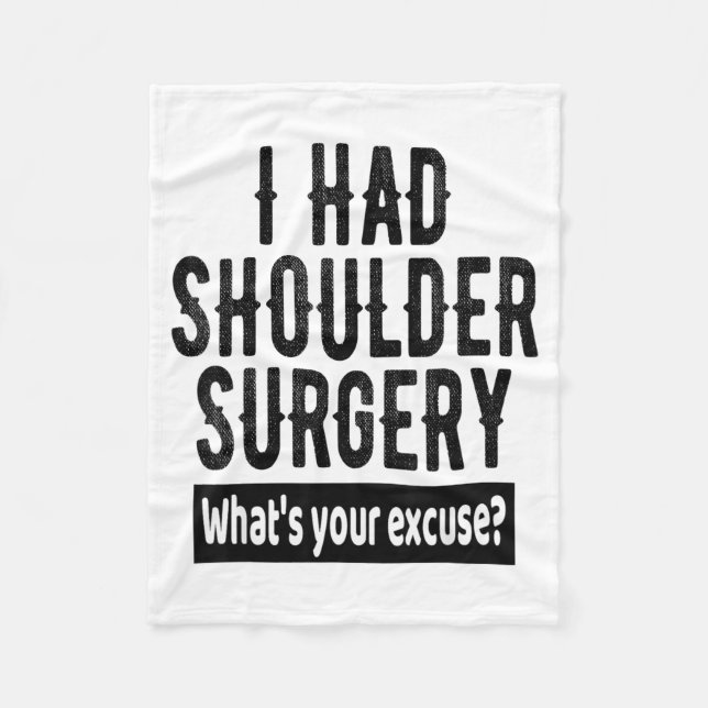 Couverture Polaire Shoulder Surgery Recovery Quote Funny Get Well Soo (Devant)