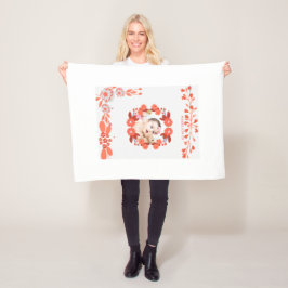 Couverture Polaire Showering_ [Nom de maman-to-be] avec amour!