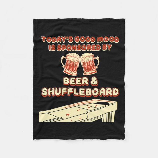 Couverture Polaire Shuffleboard Player Beer  (Devant)