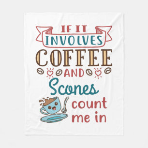Couverture Polaire Si ça implique du café et des scones, comptez-moi