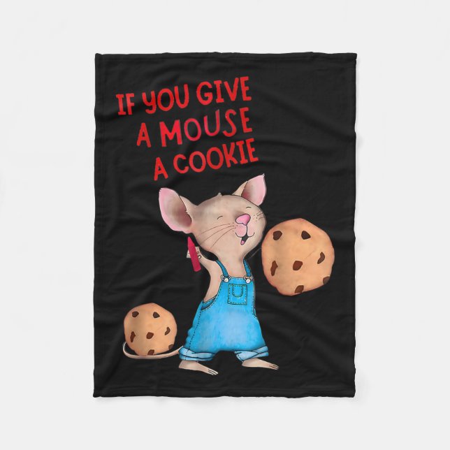 Couverture Polaire Si Vous Donnez Une Souris Un Cookie (Devant)