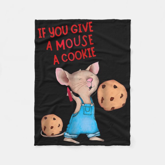 Couverture Polaire Si Vous Donnez Une Souris Un Costume De Cookie Enf (Devant)