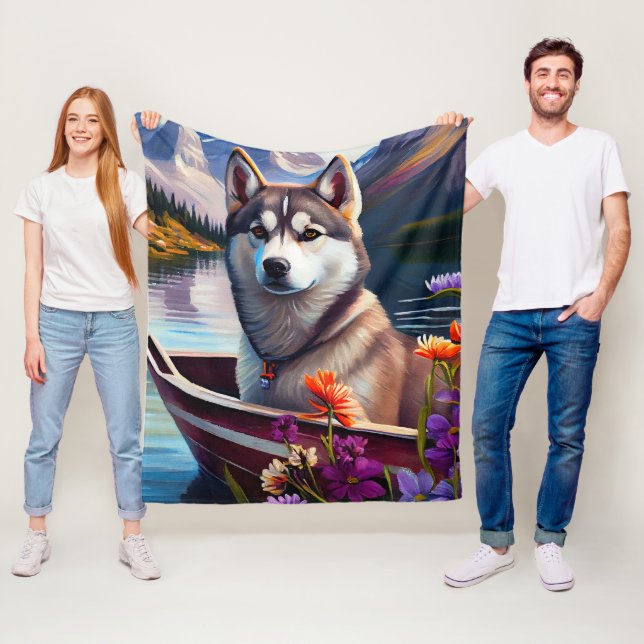 Couverture Polaire Sibérien Husky à la pagaie : une aventure Pittores (En situation)