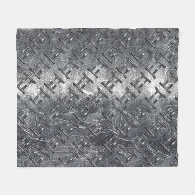 Couverture Polaire SIGNE Zodiaque Gemini Grunge Argent Distressé (Devant (Horizontal))