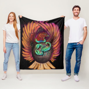Couverture Polaire SIGNE Zodiaque Scorpio Blanche polaire