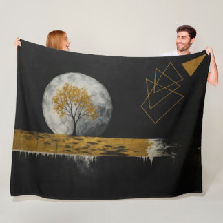 Couverture Polaire Silence Doré Sous la Lune