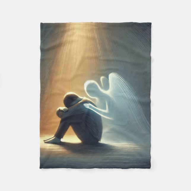 Couverture Polaire Silent Comfort – Angel of Light Spiritual Healing  (Devant)