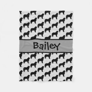 Couverture Polaire Silhouette de chien des Grands Pyrénées