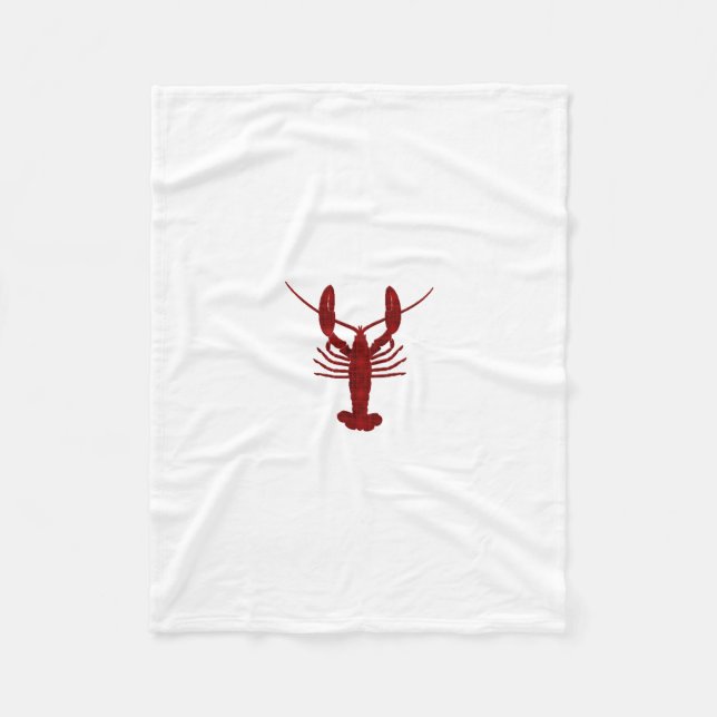 Couverture Polaire Silhouette de homard (Devant)