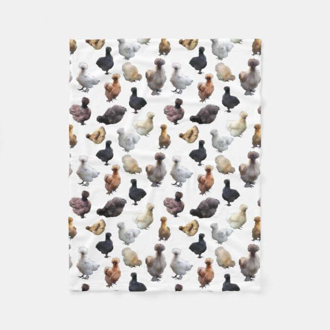 Couverture Polaire Silkie Bantam Chickens (Devant)