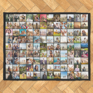 Couverture Polaire Simple Moderne Personnalisé 108 Photo Collage