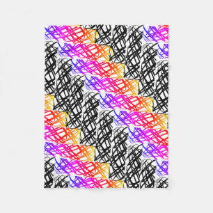 Couverture Polaire Simple Scribble   Os à hareng  