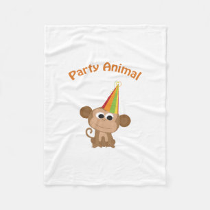 Couverture Polaire Singe animal de fête