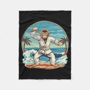 Couverture Polaire singe de karaté plage kickboxing Jiu-jitsu Mma Mar