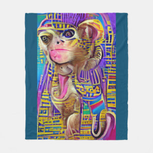 Couverture Polaire Singe égyptien