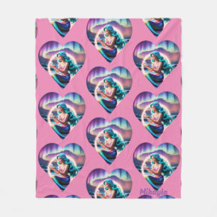 Couverture Polaire Sirène personnalisée
