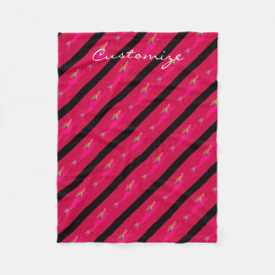 Couverture Polaire sirènes roses natation Thunder_Cove rouge/noir