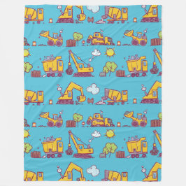 Couverture Polaire Site de construction pour enfants et véhicules