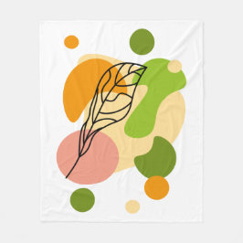 Couverture Polaire Sites abstraits intéressants avec feuilles