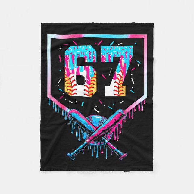 Couverture Polaire Six Seven Baseball Ice Cream Drip Cool 67 Gen Alph (Devant)