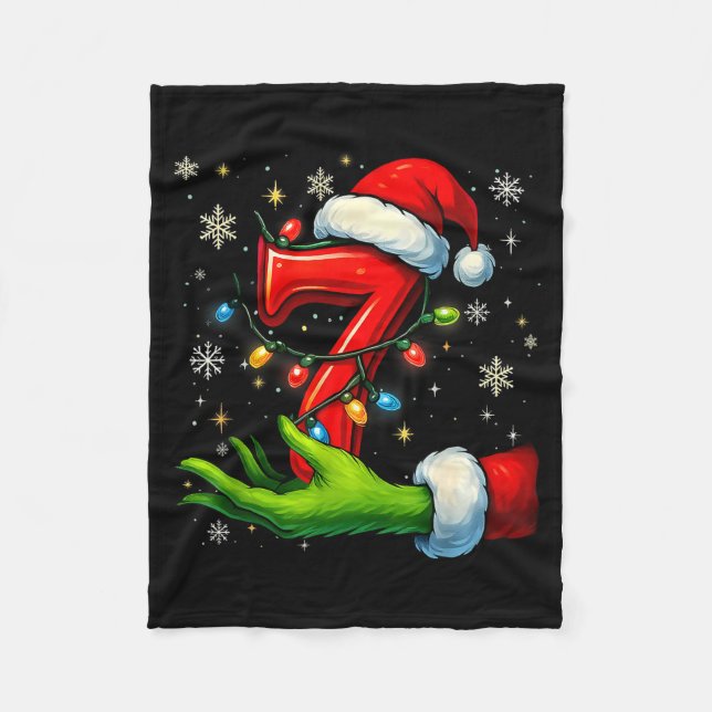 Couverture Polaire Six Seven Funny Christmas Meme Couple Matching  (Devant)