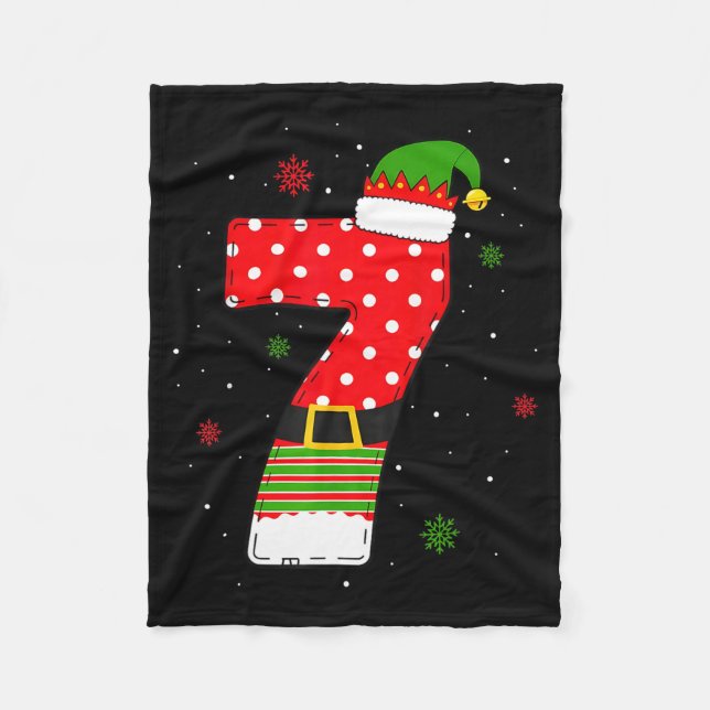 Couverture Polaire Six Seven Matching 67 Christmas Elf Hat Meme Gen A (Devant)