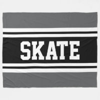 SKATE Fun Athlétique Gris Noir Blanc Rayures de Co