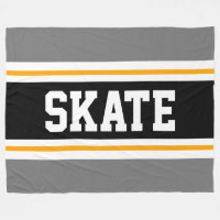 SKATE Large Sporty Gris Noir Blanc Stripes De Cour