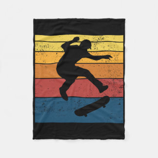 Couverture Polaire Skate Skateboard Skateboarding Rétro Vintage Cadea