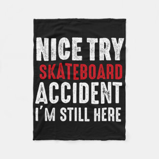 Couverture Polaire Skateboard Crash Accident Survivor Get Well Skateb
