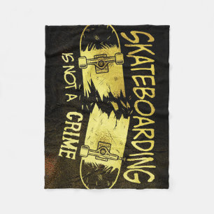 Couverture Polaire Skateboard Skateboard N'Est Pas Un Crime
