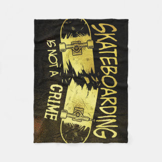 Couverture Polaire Skateboard Skateboard N'Est Pas Un Crime