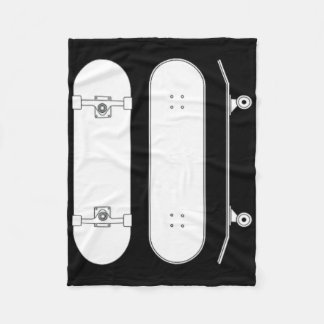 Couverture Polaire Skateboard - Week-ends de skateboard en toute gaie