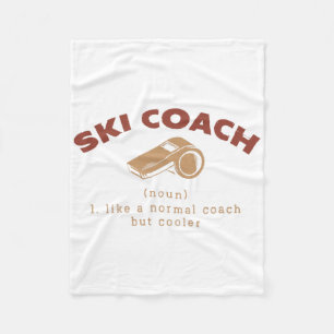 Couverture Polaire Ski Coach Définition Funny Ski Instructor Humour