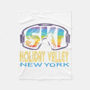 Couverture Polaire Ski Holiday Valley New York Vacances ski