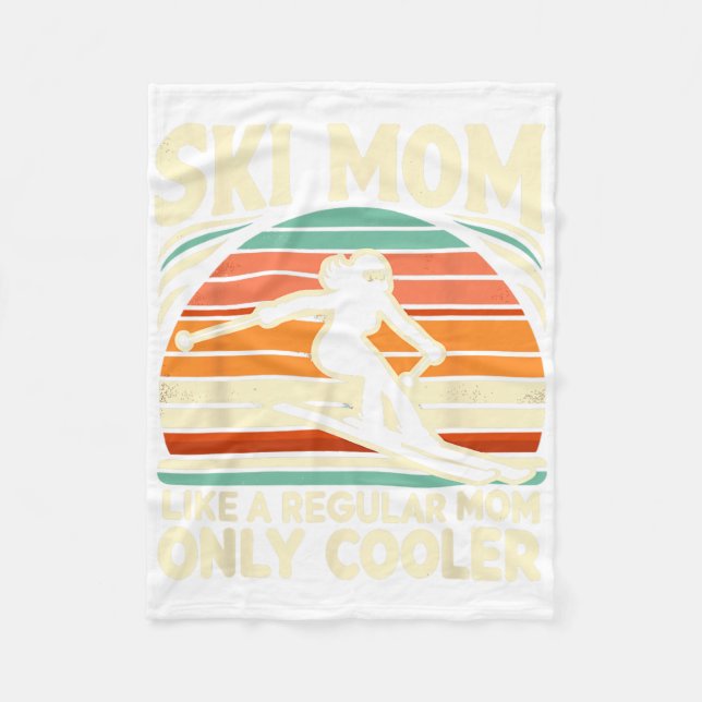 Couverture Polaire Ski Maman Comme Une Maman Régulière Seulement Way  (Devant)