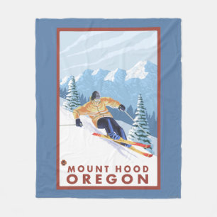 Couverture Polaire Skieur de neige de Downhhill - capot de bâti,