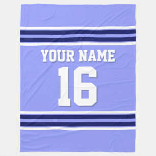 Couverture Polaire Sky Blue Navy White Team Jersey Sports Jersey