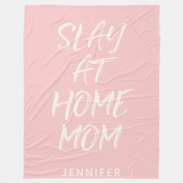 Couverture Polaire Slay At Home Maman Personnalisé (Devant)