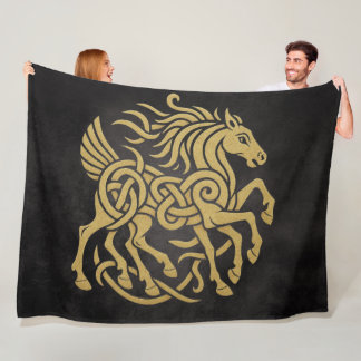 Couverture Polaire Sleipnir Cheval à Huit Pattes Mythologie Nordique